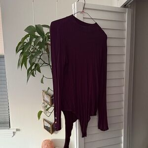 Elegant Purple Women's Bodysuit